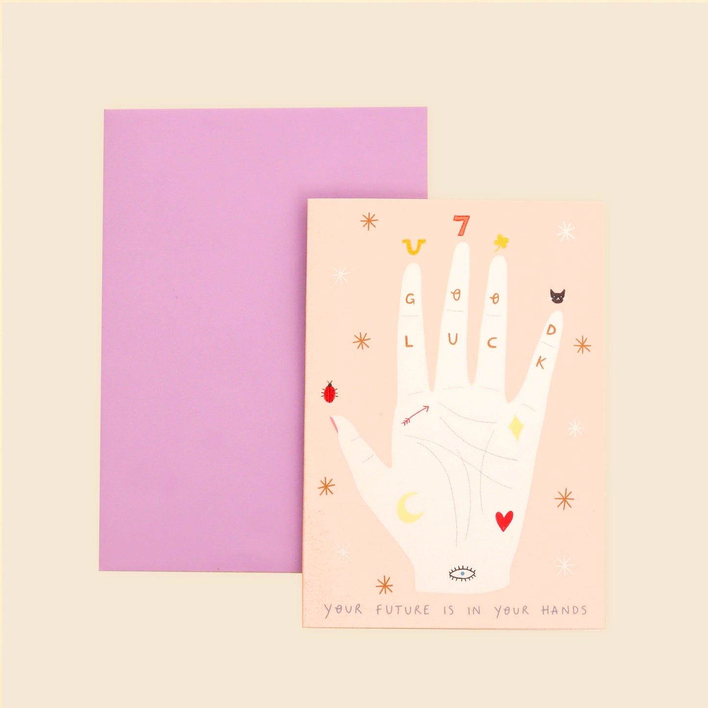 Palmistry Good Luck Card image 0