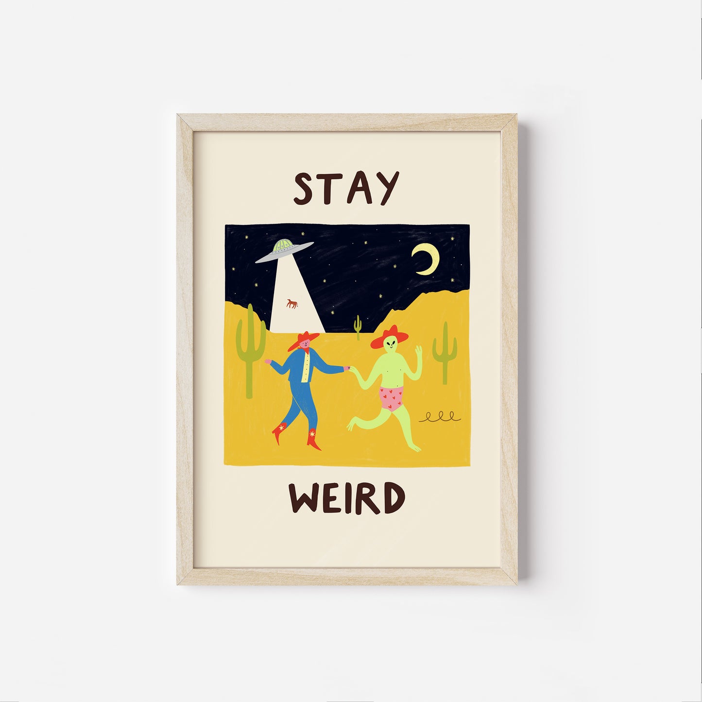 Stay Weird Art Print image 3