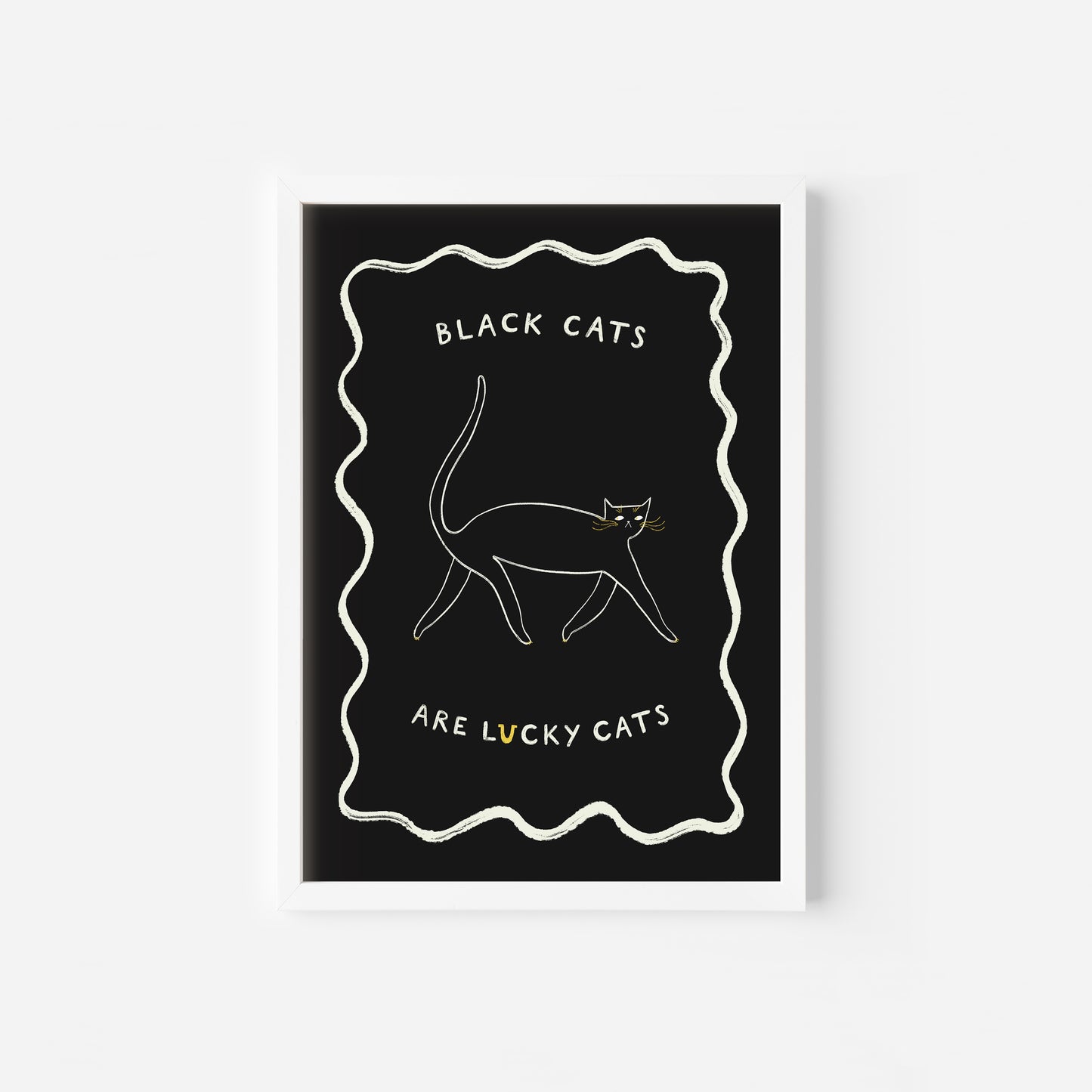 Black Cats Are Lucky Cats Art Print image 8