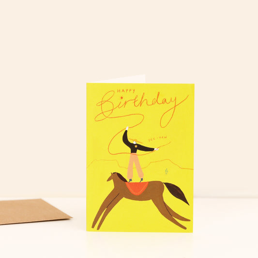 Yee-Haw Cowboy Birthday Card image 0
