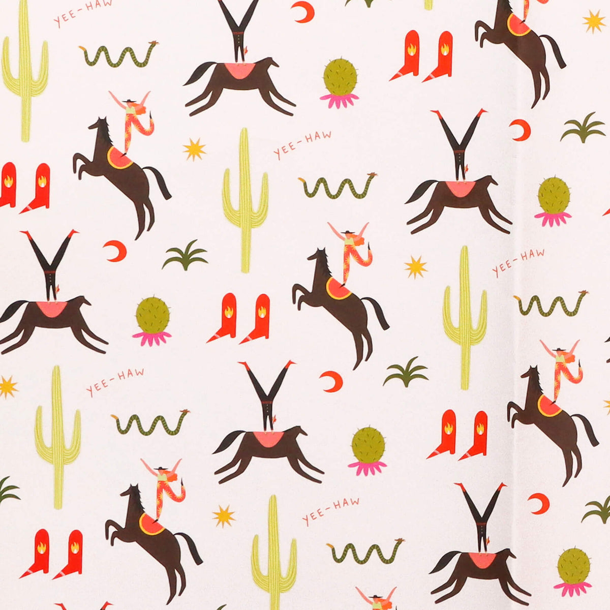 Cowboy Wrapping Paper - 5 Sheets
