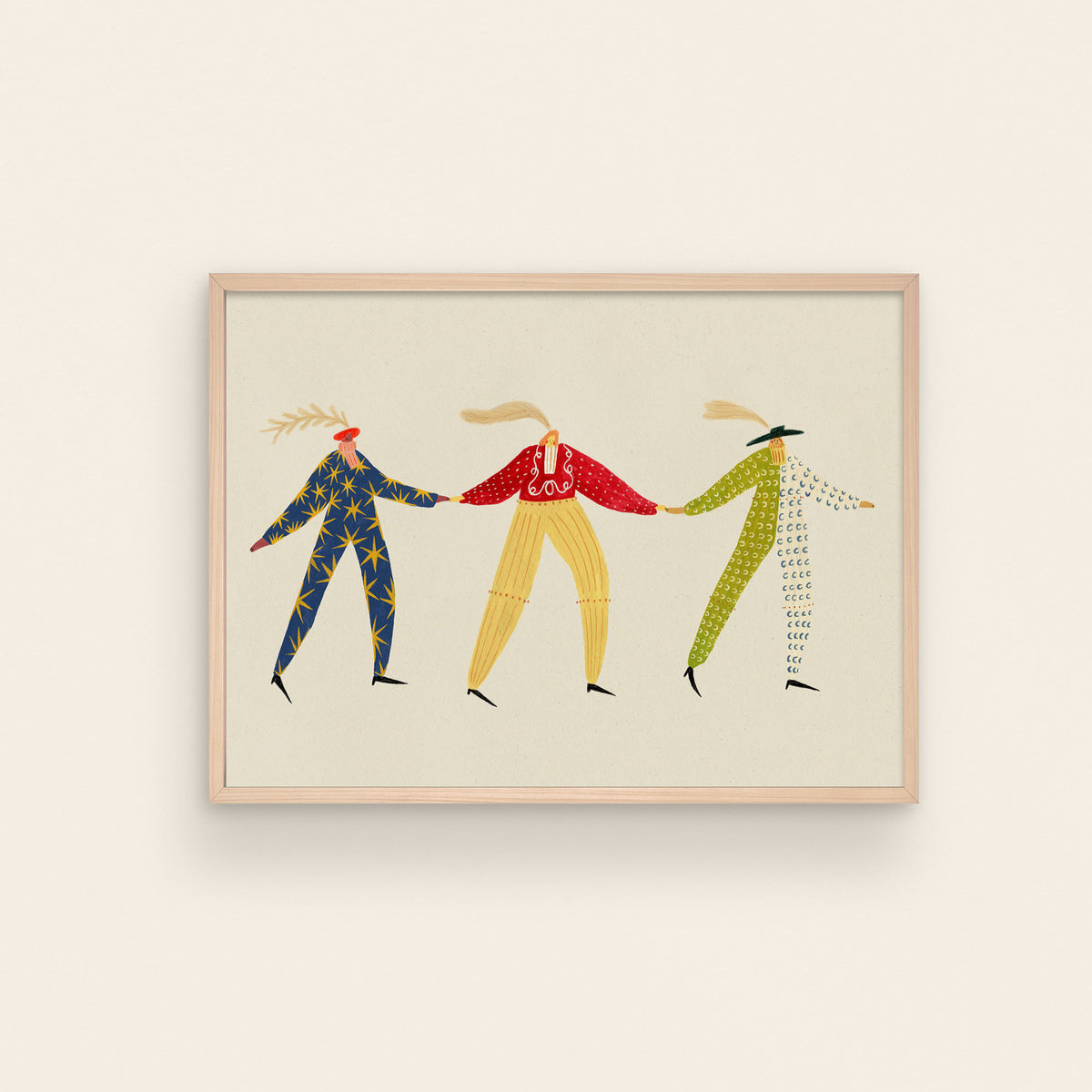 Circus People Art Print A4