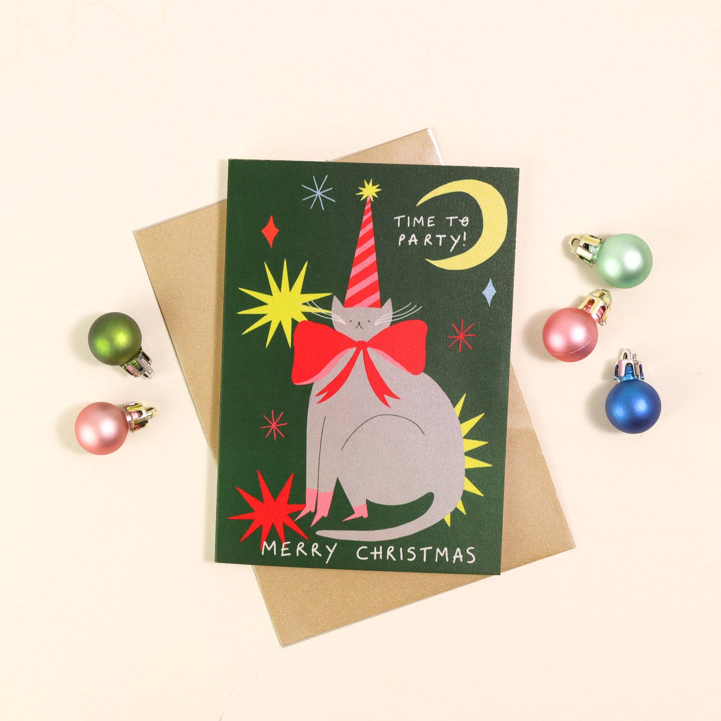 Time To Party Christmas Card image 1