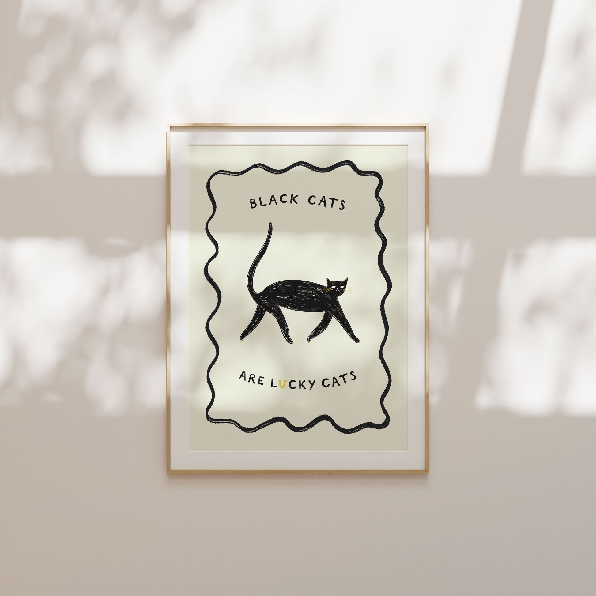 Black Cats Are Lucky Cats Art Print image 4