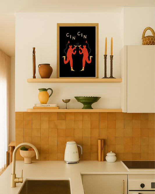 Devil Spicy Margherita Art Print