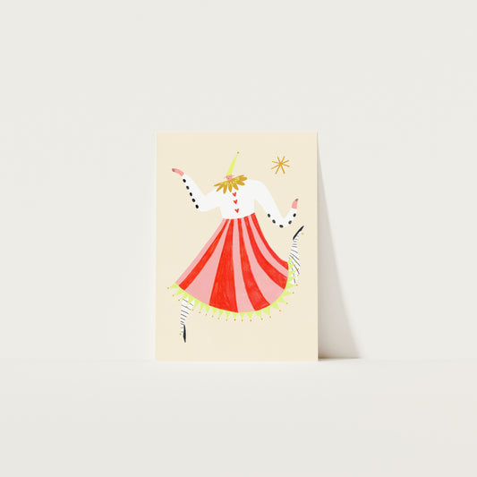 Circus Lady Art Print A3
