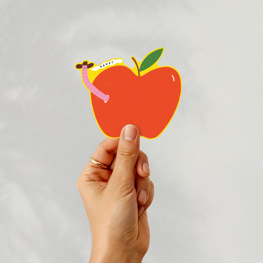 Worm Cowboy Sticker image 0