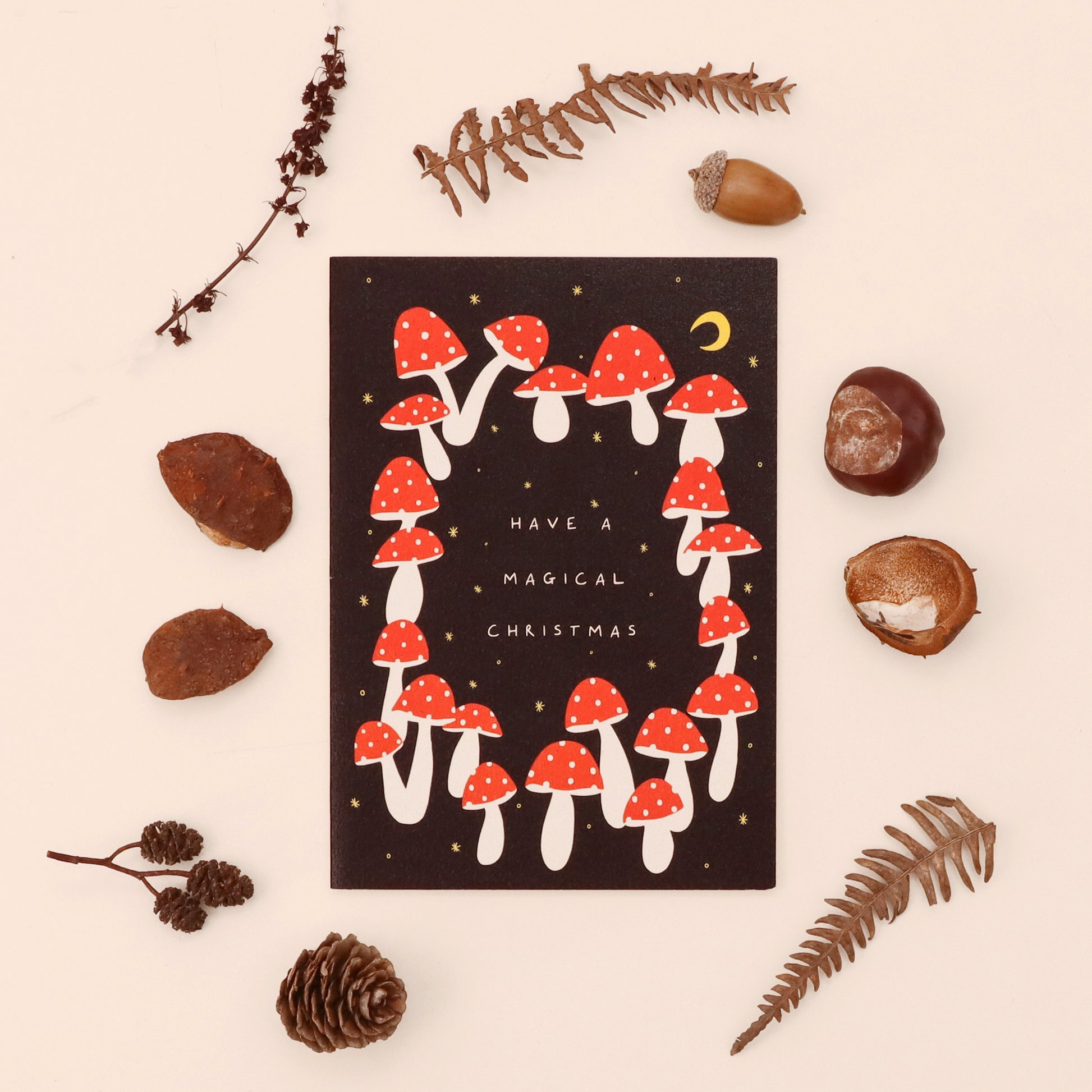 Mushroom Magical Christmas Card image 0
