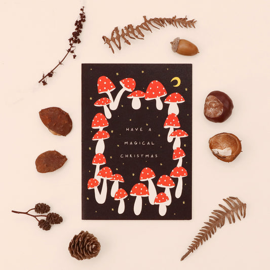 Mushroom Magical Christmas Card image 0