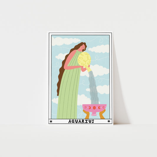Tarot Aquarius Art Print image 0