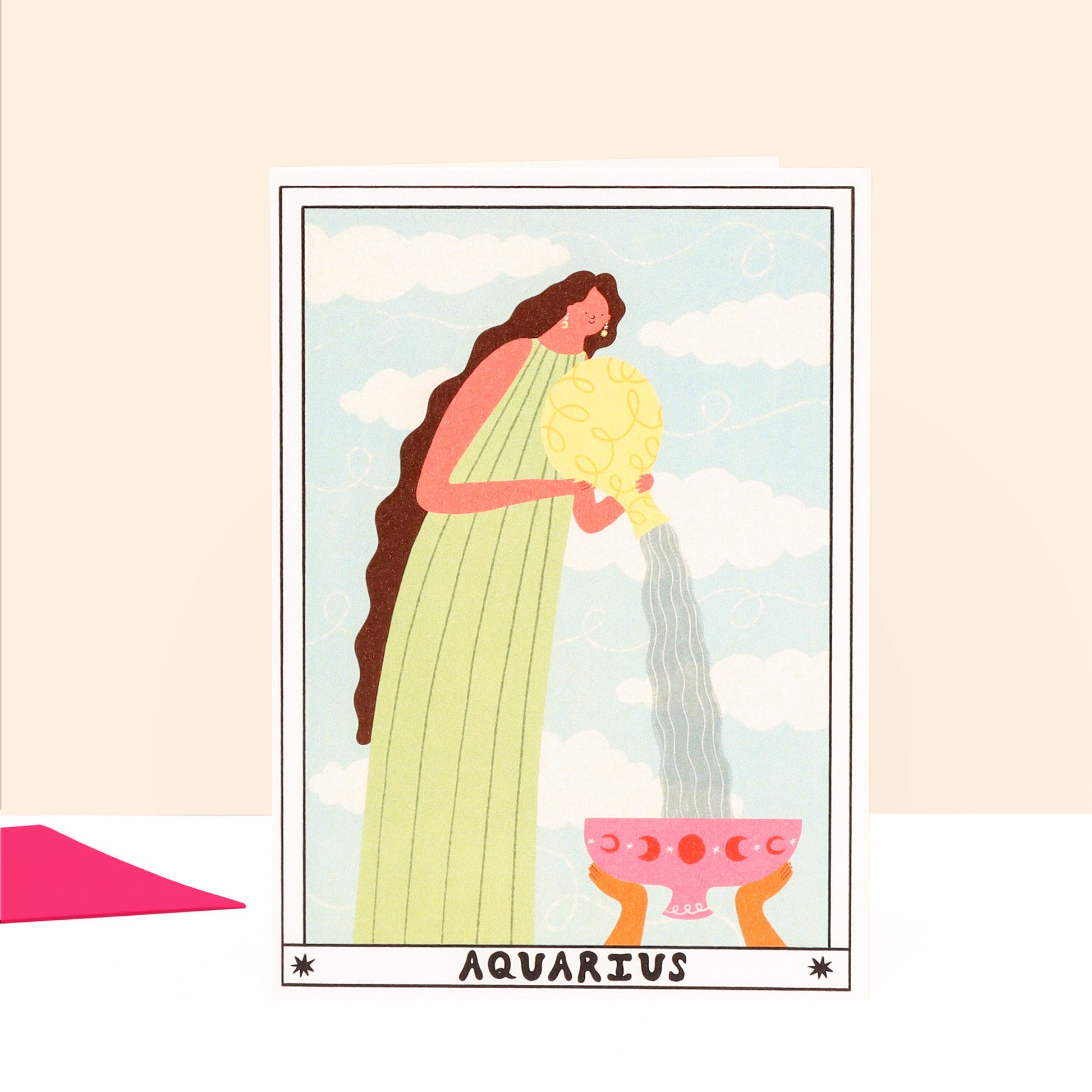 Tarot Aquarius Birthday Card image 0
