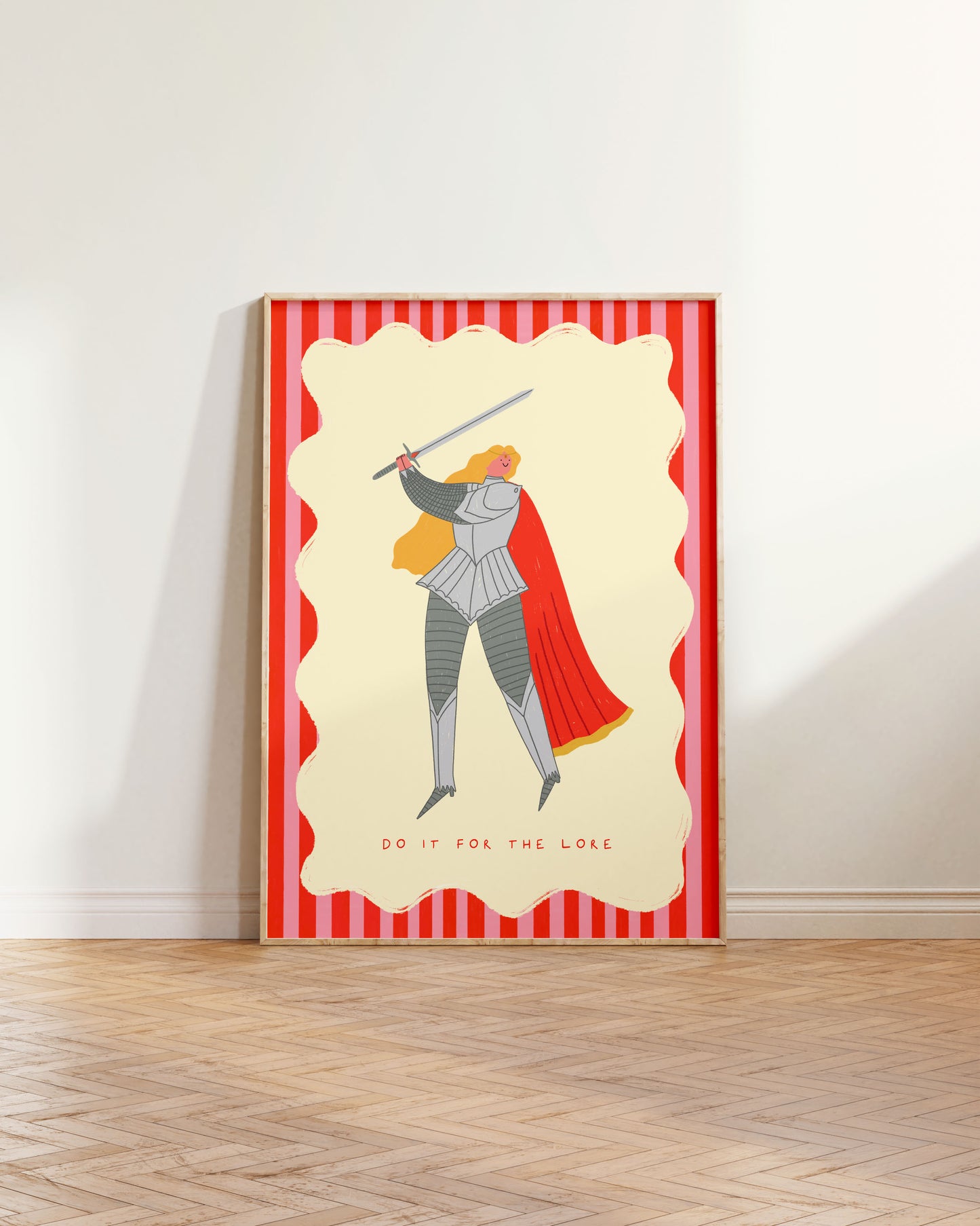 Do It For The Lore Knight Art Print