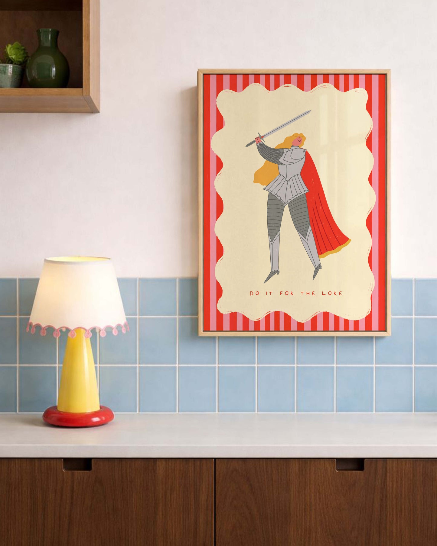 Do It For The Lore Knight Art Print