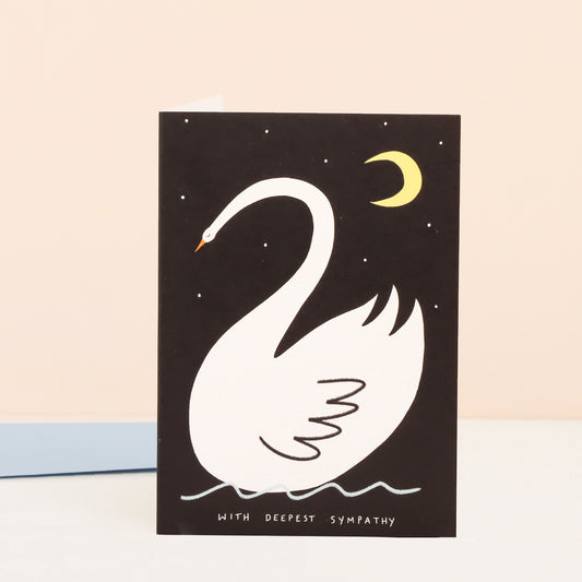 Delicate Swan Sympathy Card image 1
