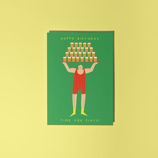 Pint Time Birthday Card image 0
