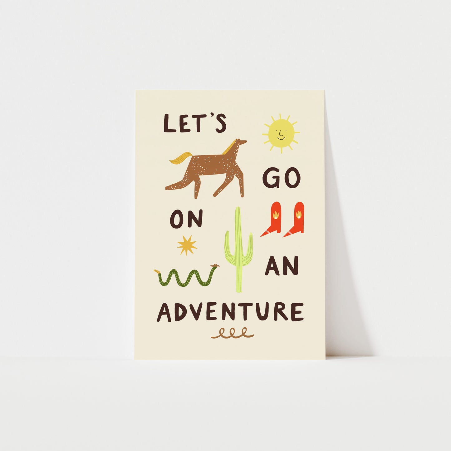 Let's Go On An Adventure Art Print image 0