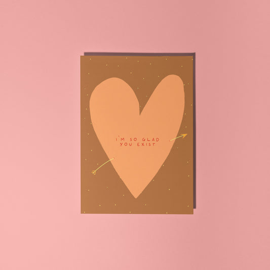 Glad You Exist Love Card image 0