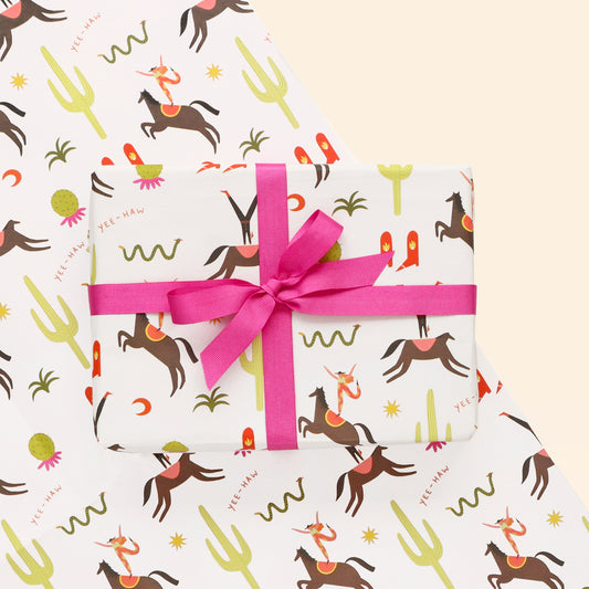 Cactus Cowboys Wrapping Paper Sheet image 0