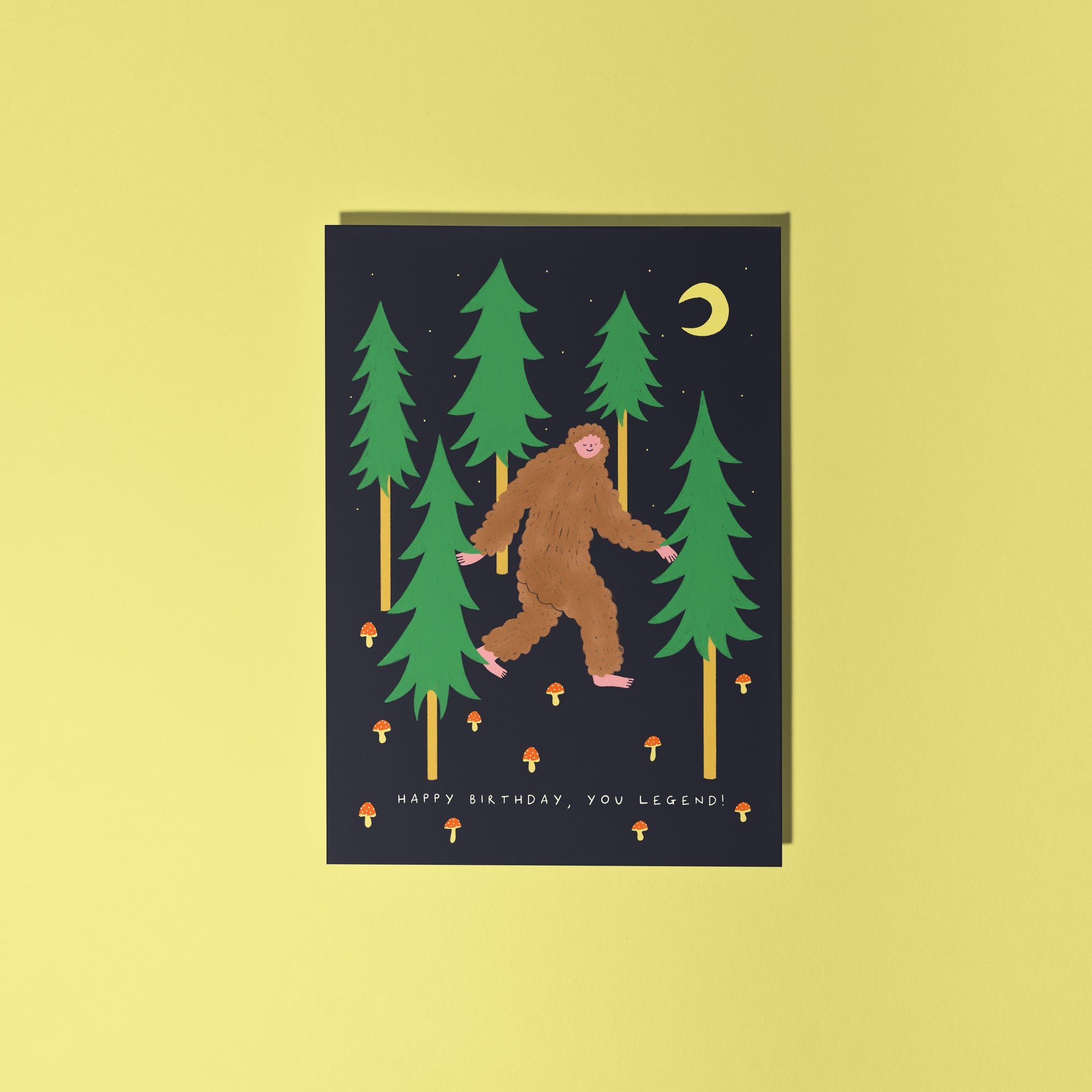 Bigfoot Legendary Birthday Card image 0