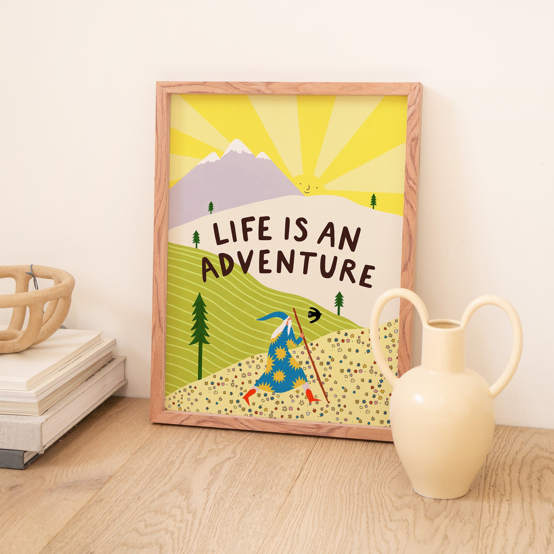 Life Is An Adventure Art Print image 1