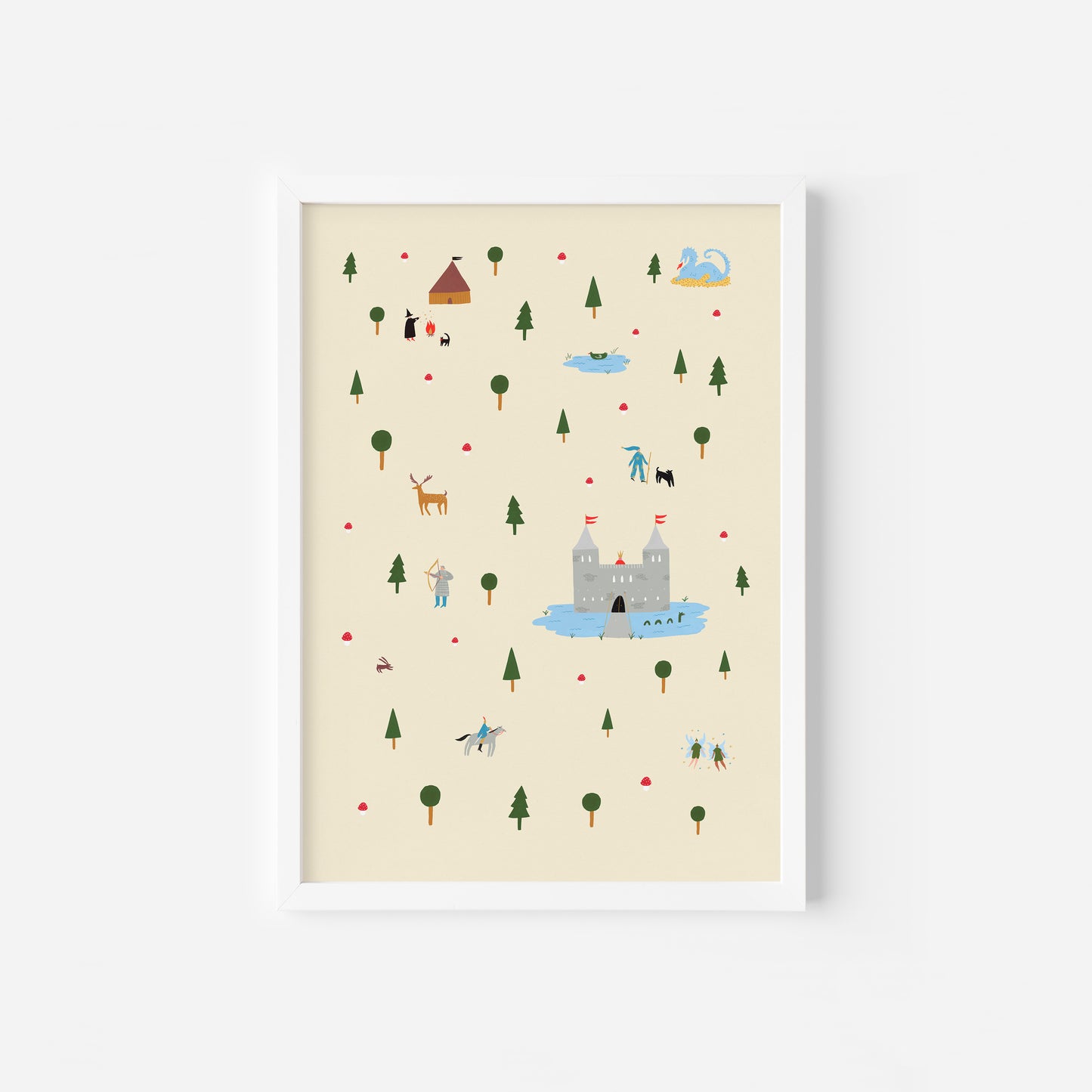 Medieval Enchanted Forest Art Print image 9