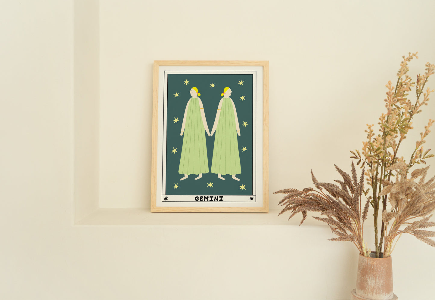 Tarot Gemini Art Print