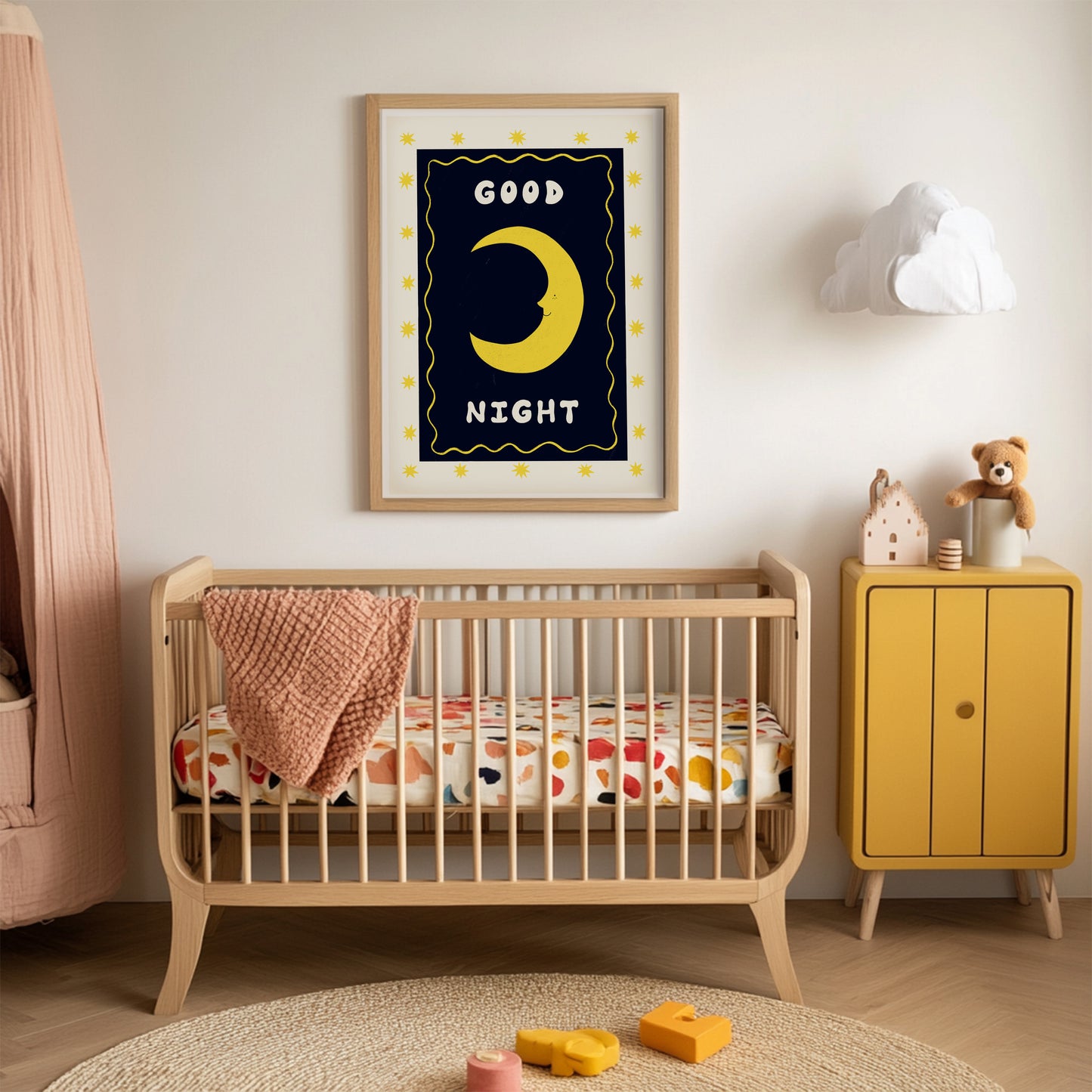 Moon Good Night Art Print