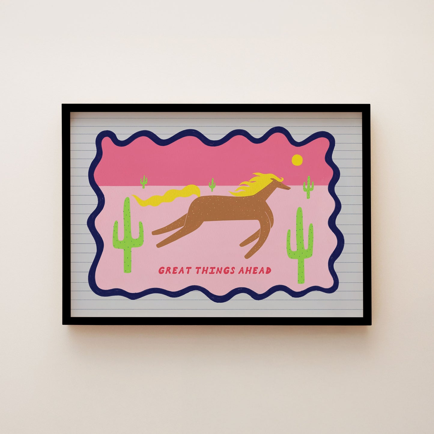 Great Things Ahead Horse Art Print