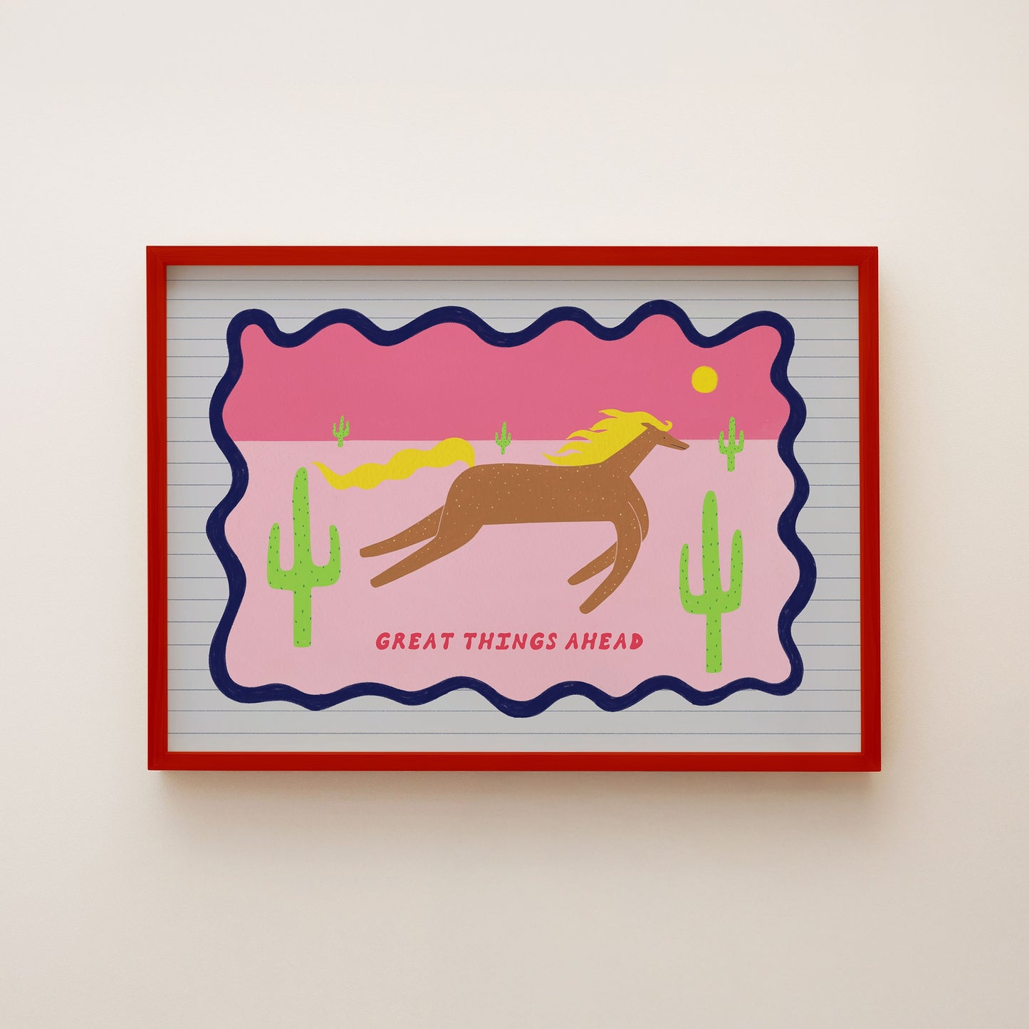 Great Things Ahead Horse Art Print