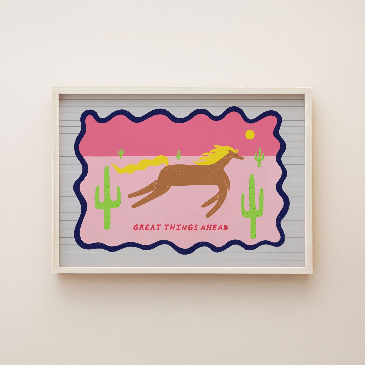 Great Things Ahead Horse Art Print