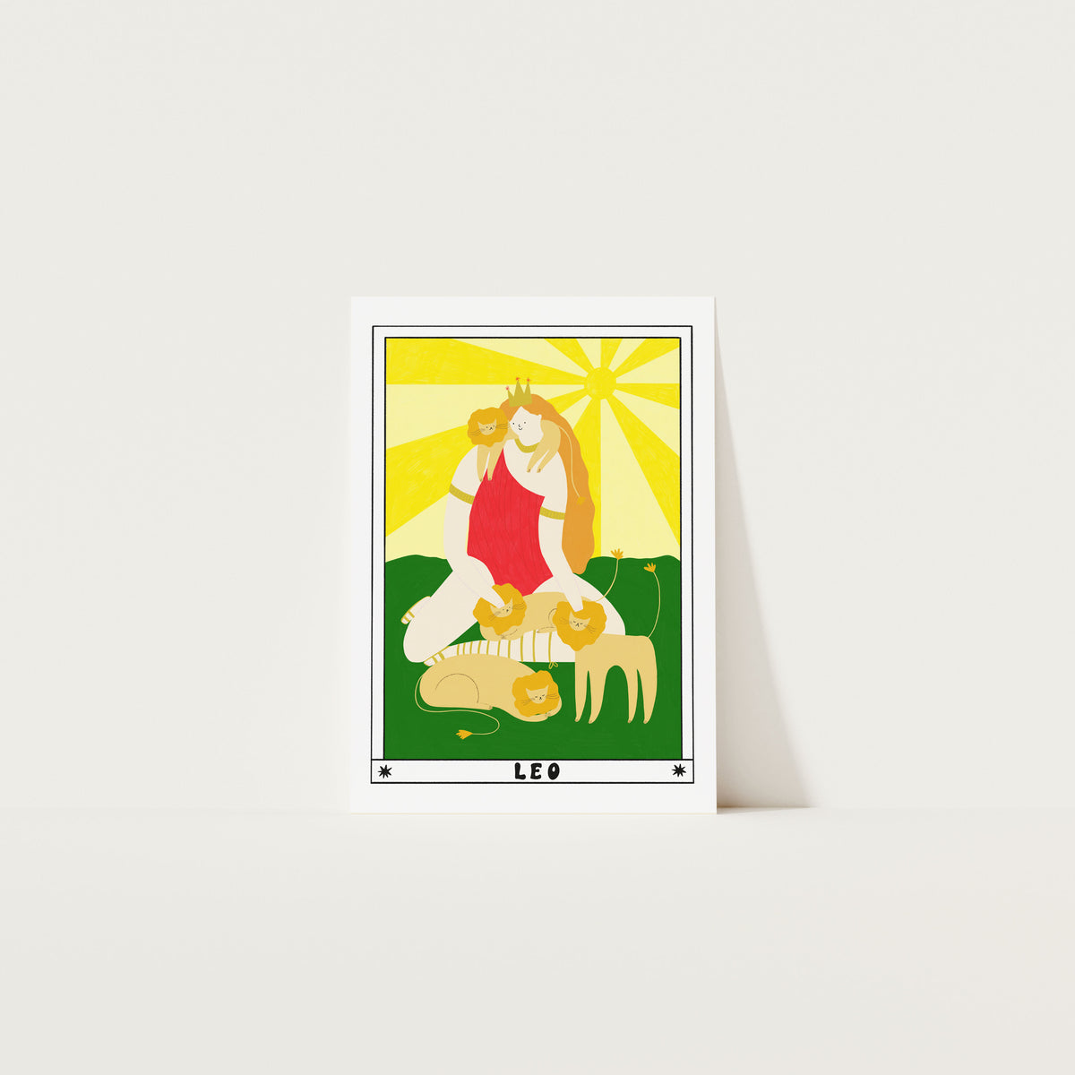 Leo Art Print A4
