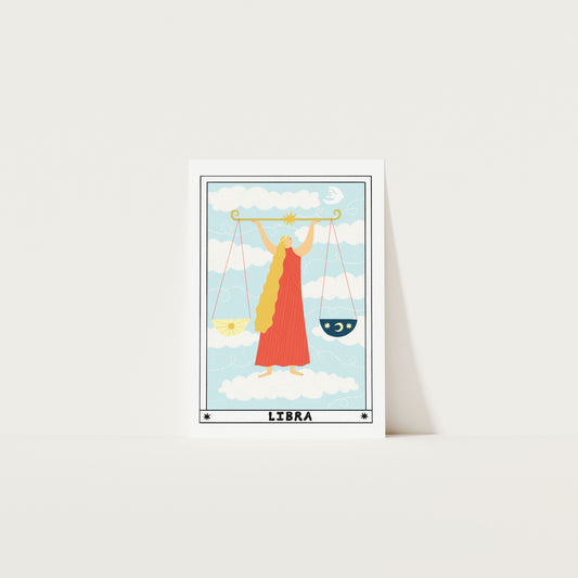 Libra Art Print A5