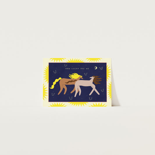 How Lucky Are We Art Print A3