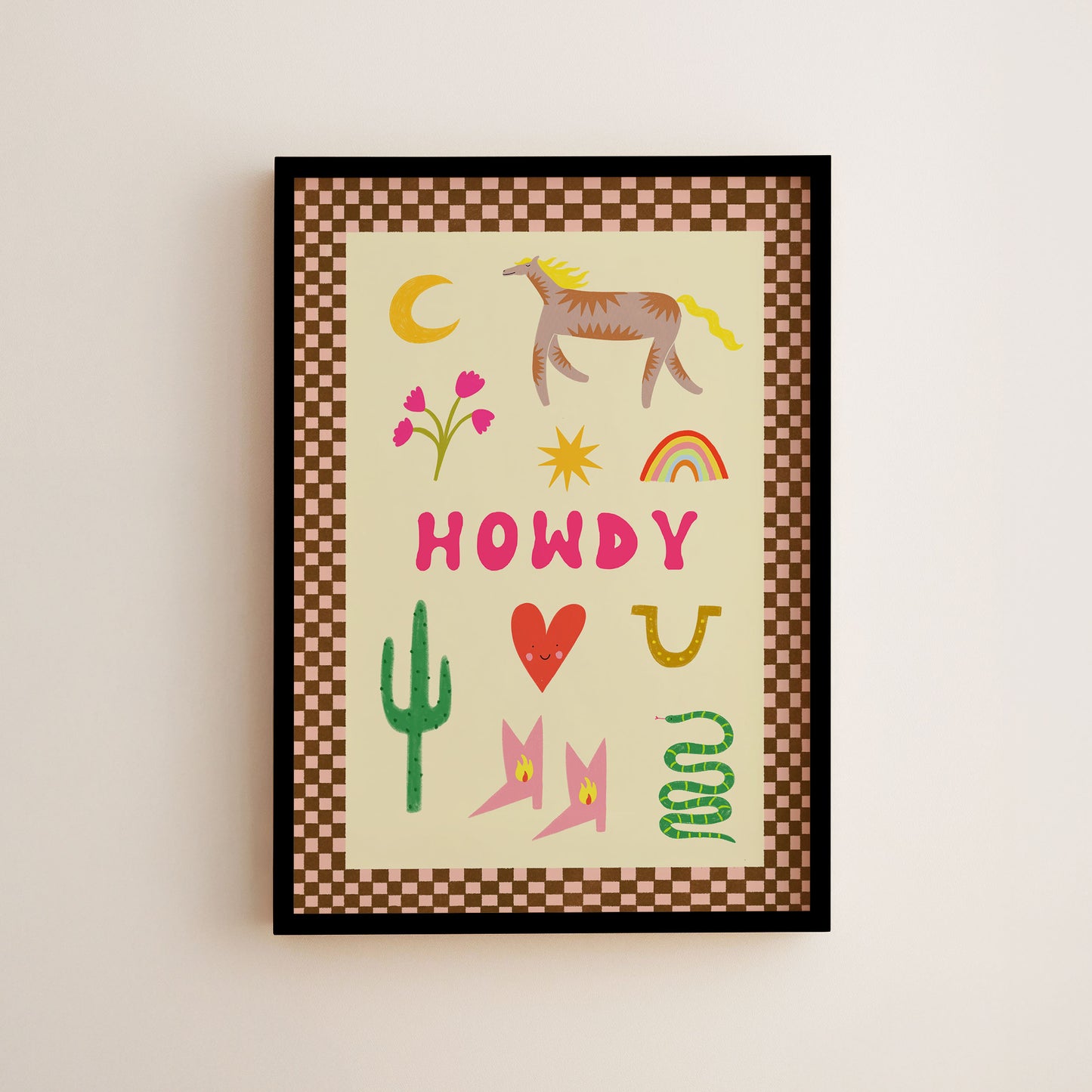 Howdy Art Print
