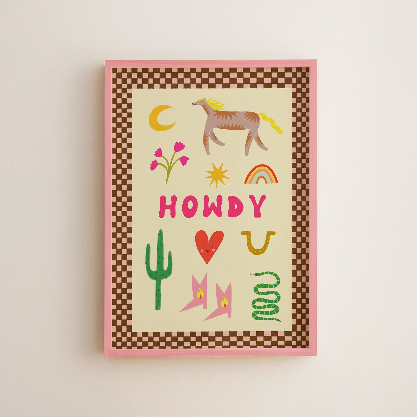 Howdy Art Print