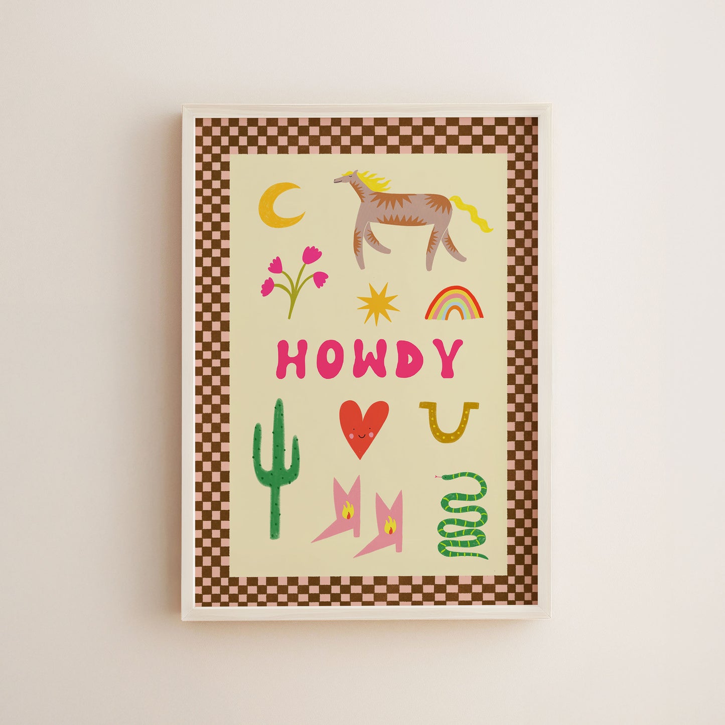 Howdy Art Print