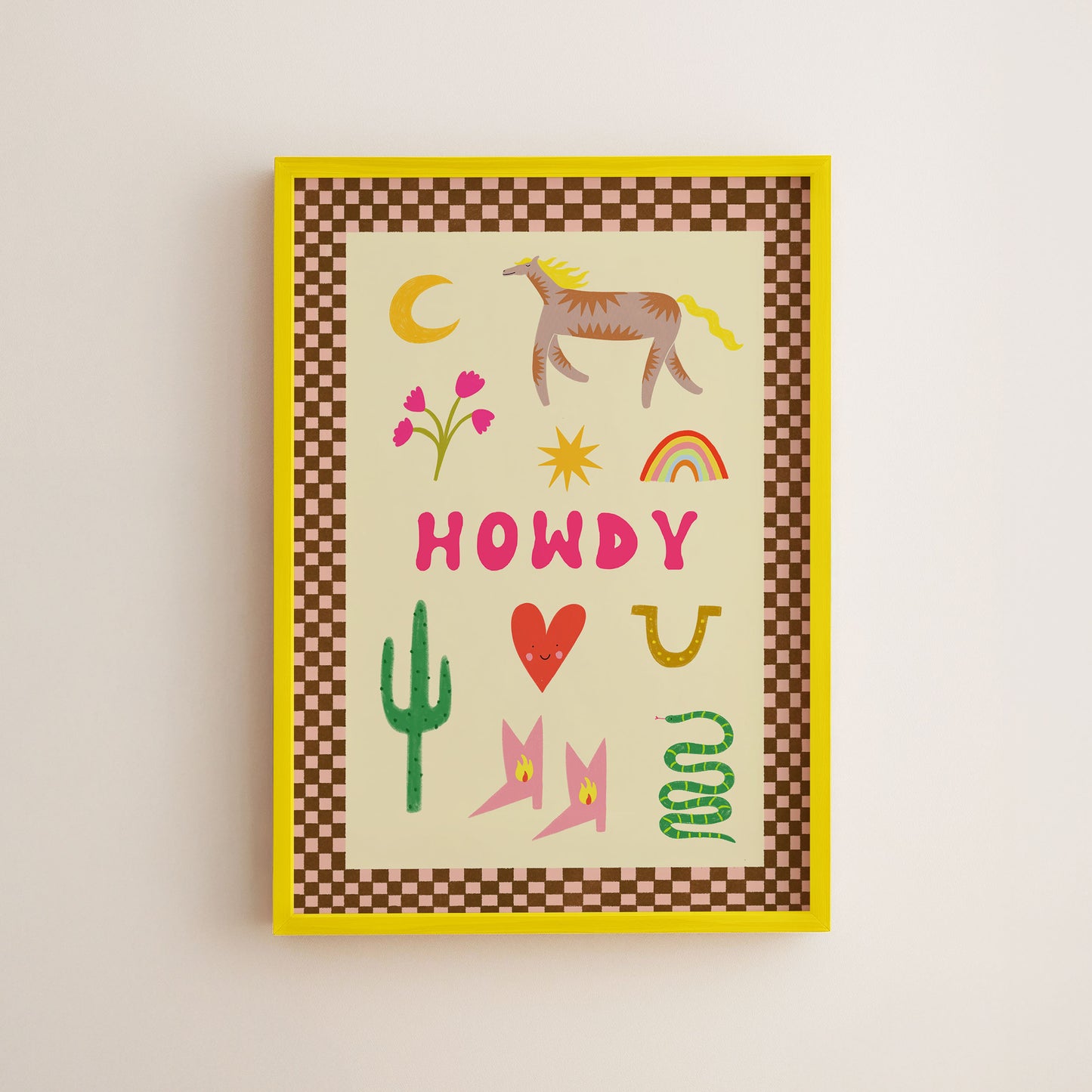 Howdy Art Print