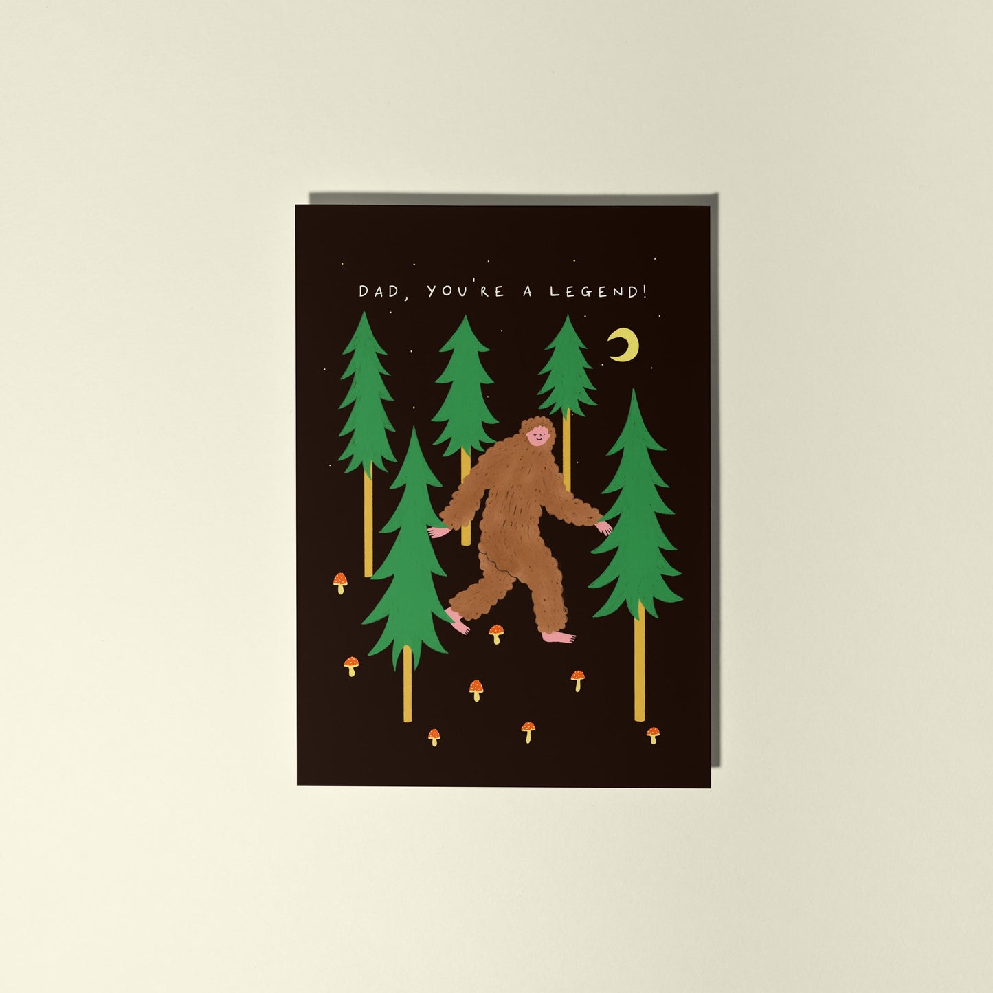 Bigfoot Dad Card