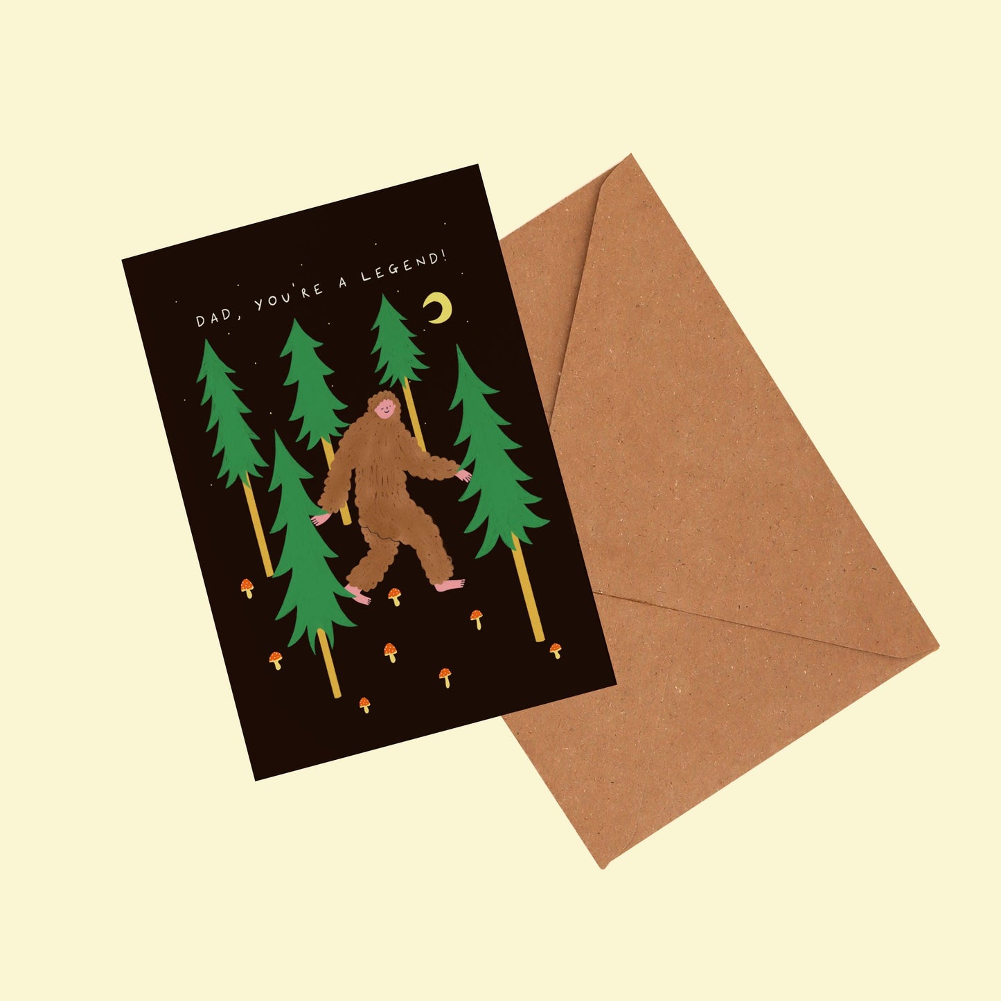Bigfoot Dad Card