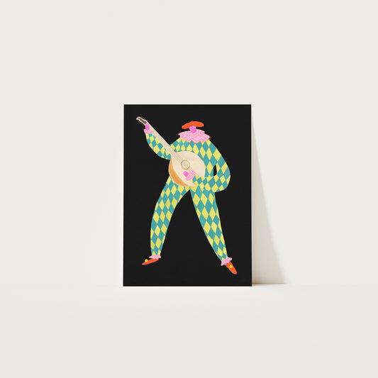 Jacques Clown Art Print A4