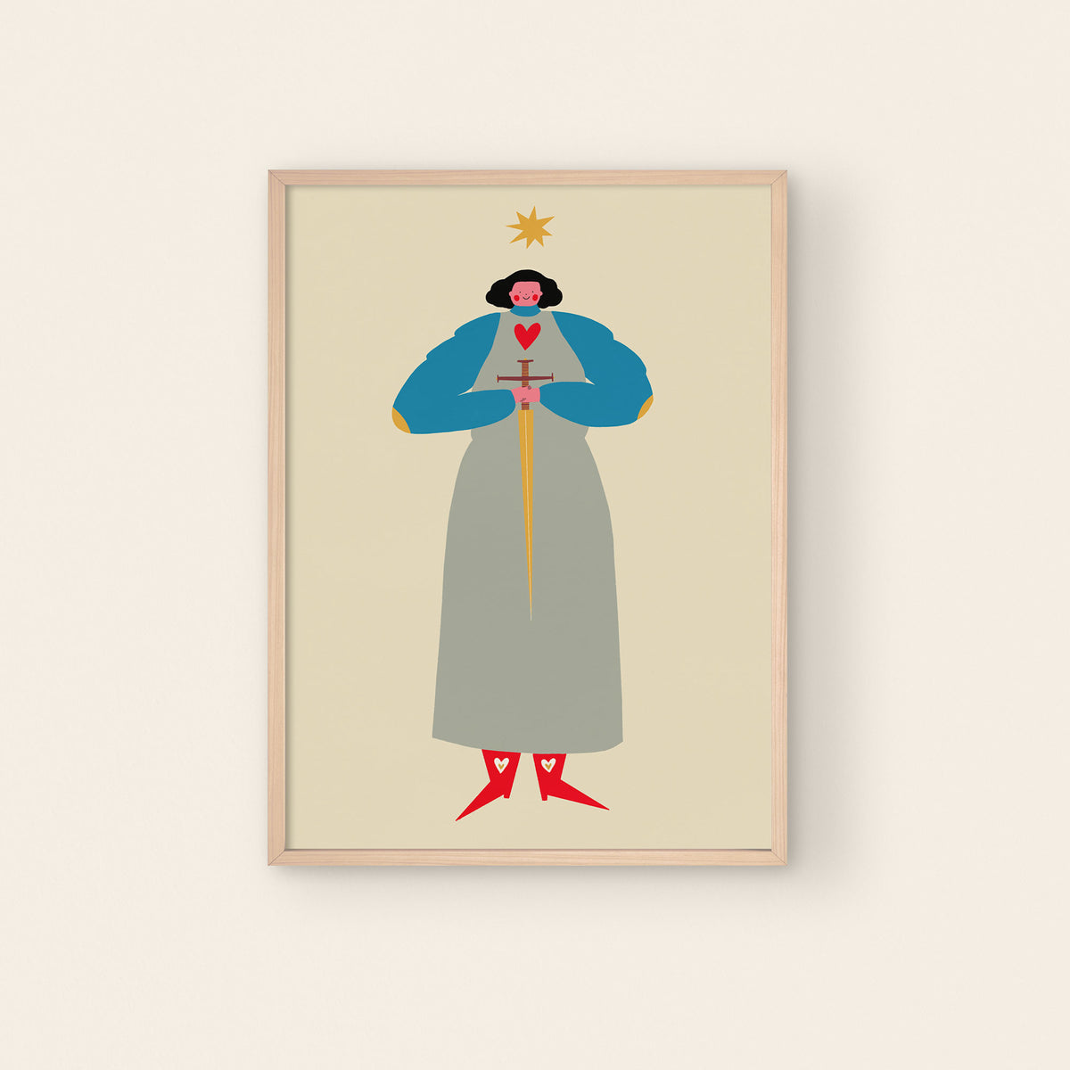 Joan Of Arc Art Print A4