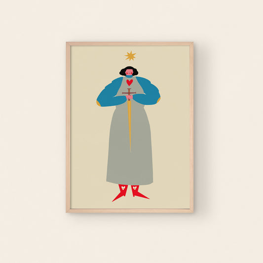 Joan Of Arc Art Print A4