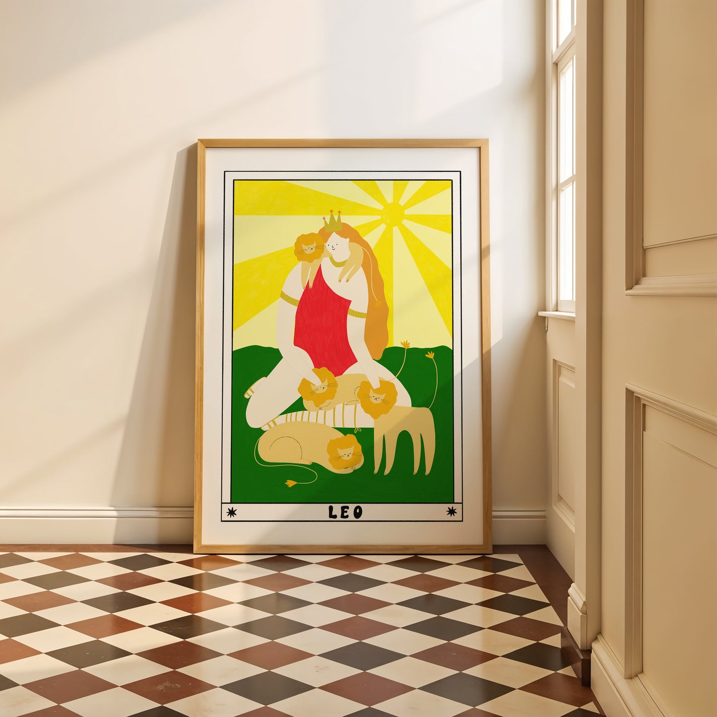 Tarot Leo Art Print