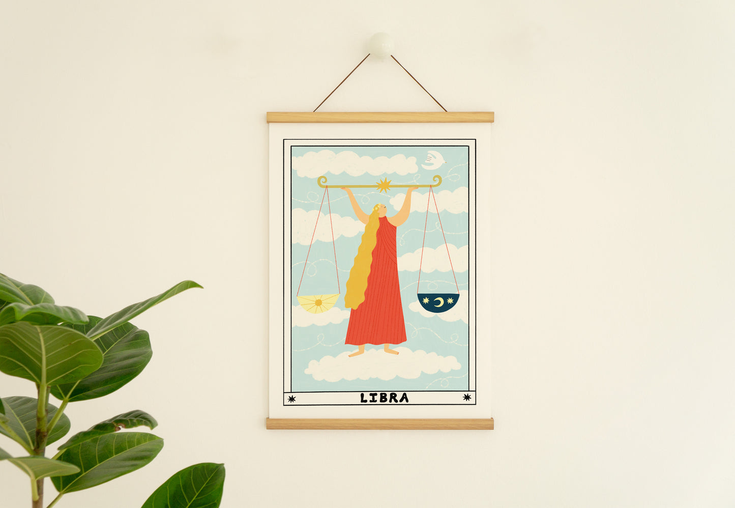 Tarot Libra Art Print