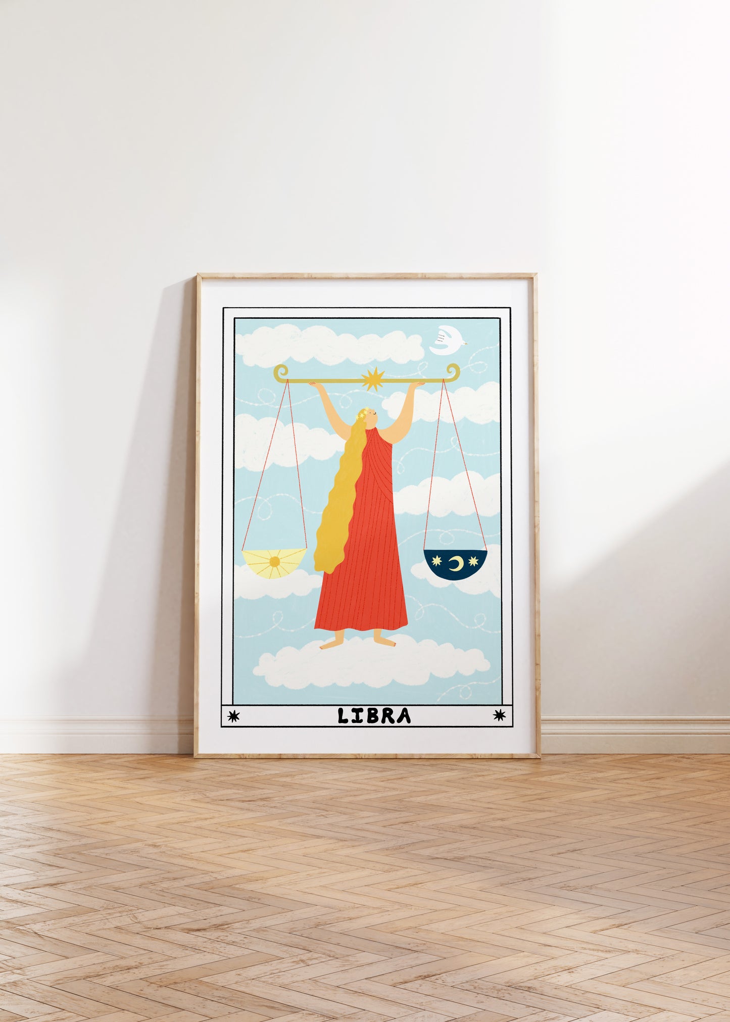 Tarot Libra Art Print