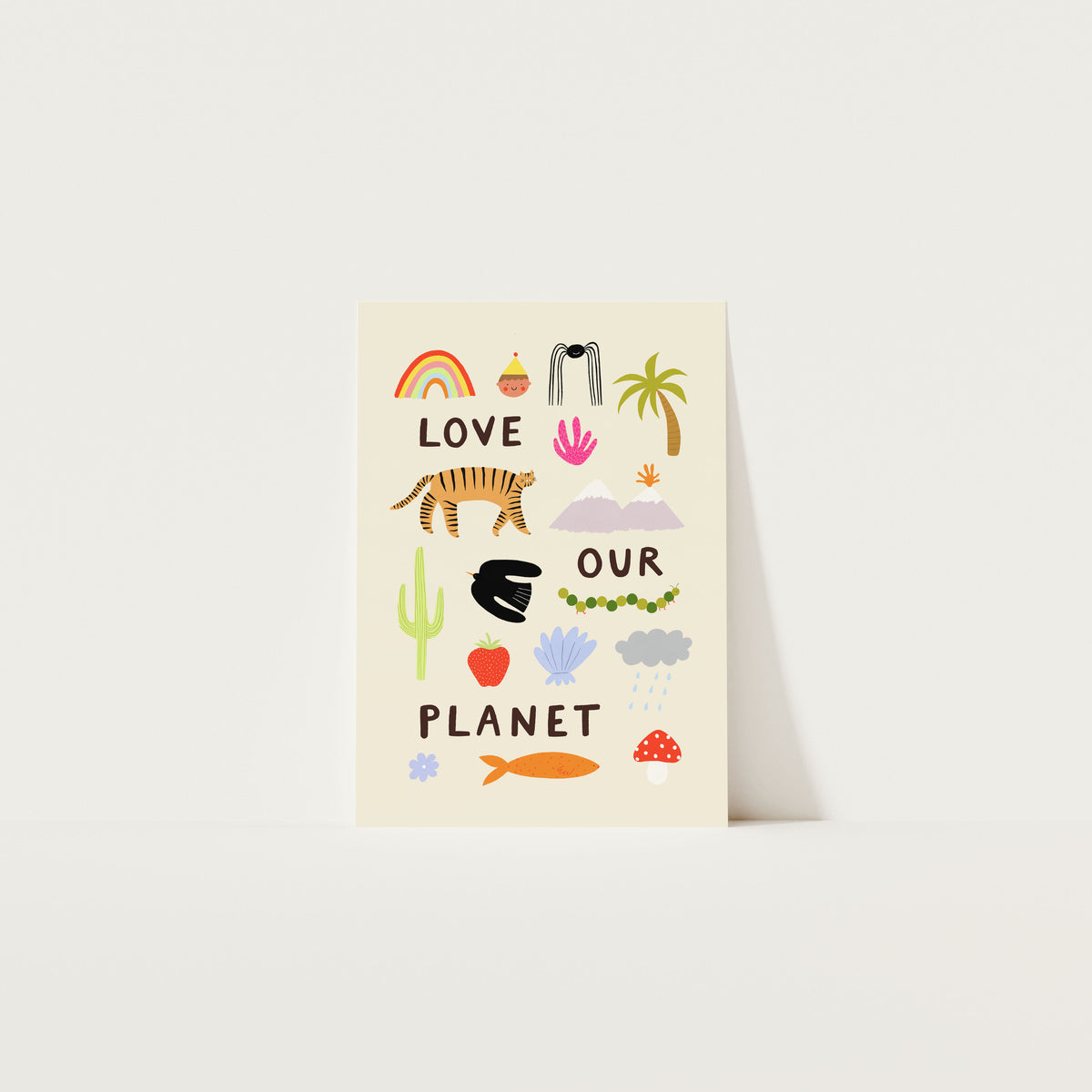 Love Our Planet Art Print A4