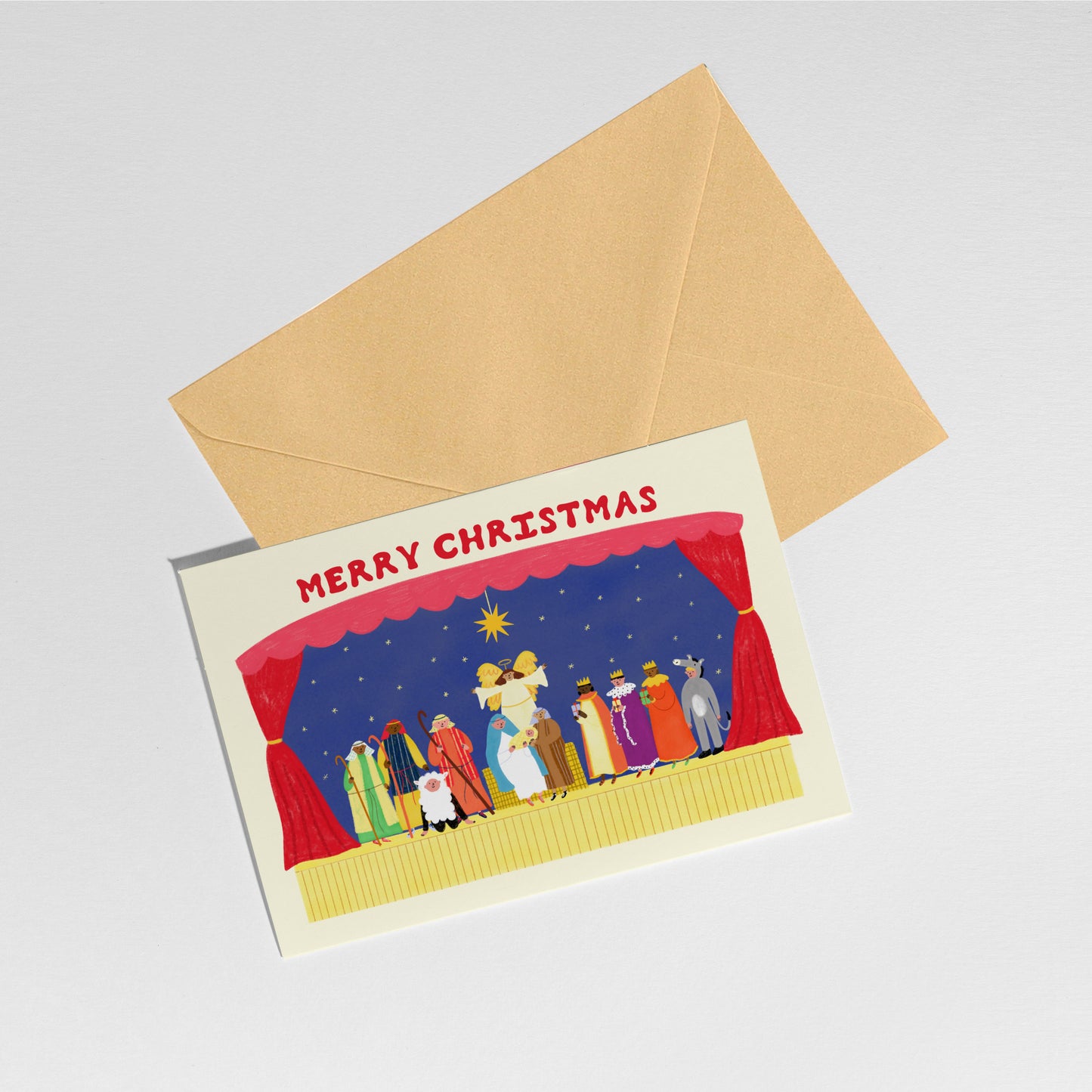 Nostalgic Nativity Christmas Card