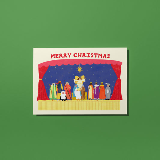 Nostalgic Nativity Christmas Card