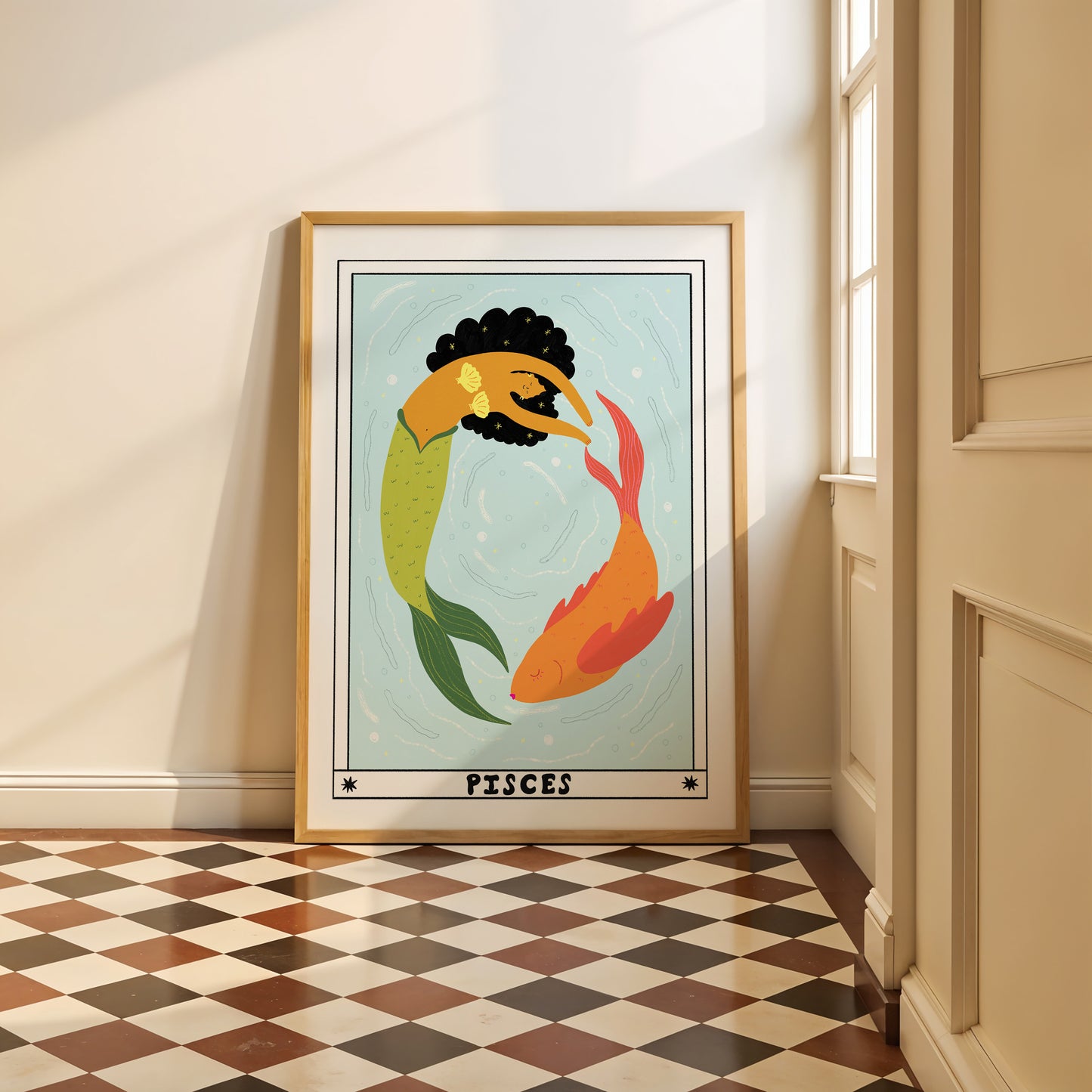 Tarot Pisces Art Print