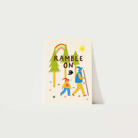 Ramble On Art Print A5